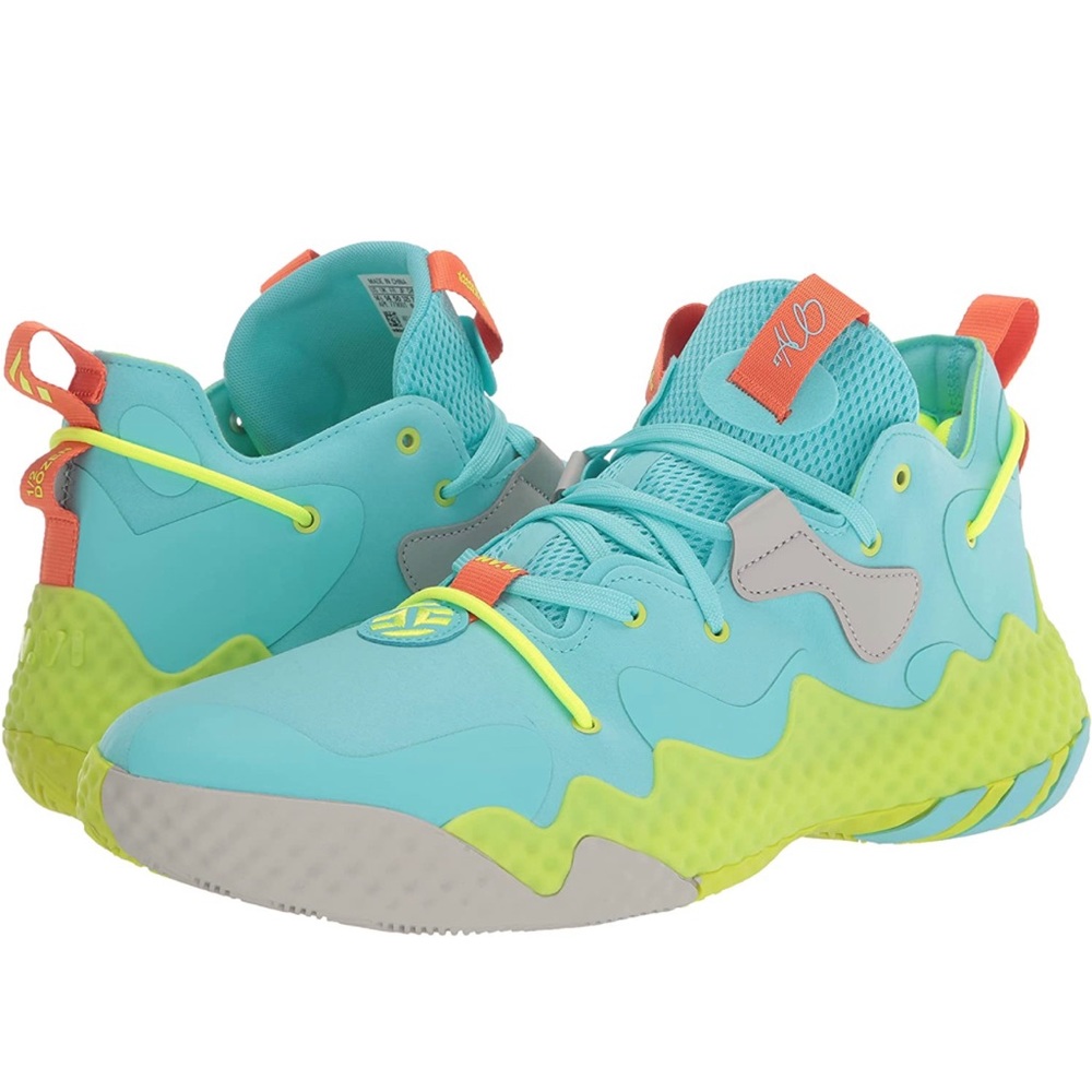 Adidas Harden Volume 6 Pulse Aqua Solar Yellow